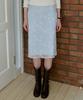 LETTER FROM MOON Praise Rose Midi Skirt (Sky Blue)