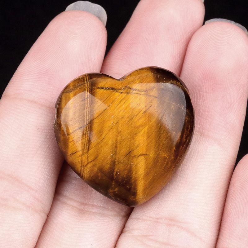 1 Stück Heilkristall Naturstein Heimdeko Herzform Amethyst Tigerauge Anhänger Zubehör