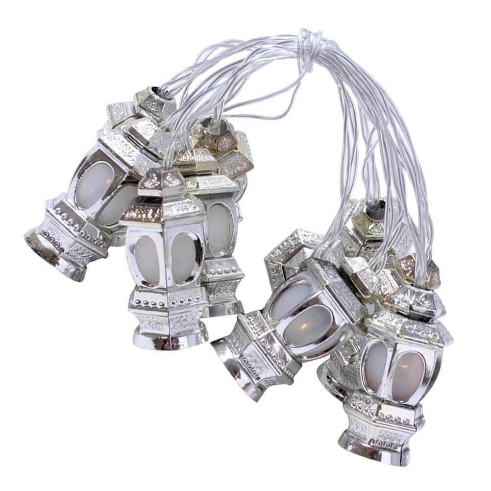 LED Lanterns String Lights Ramadan Eid Festival Party Bedroom Decoration 4 Colors 1.65m Warm Fairy Lamp Garden Lights
