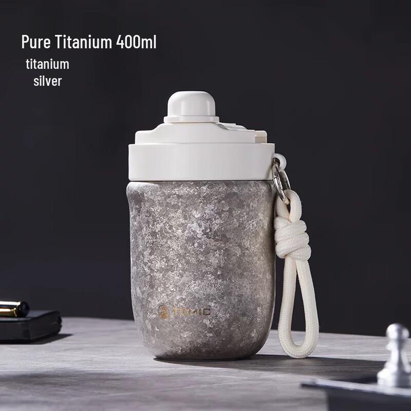 TOMIC Pure Titanium Insulated Portable Mug 400ml