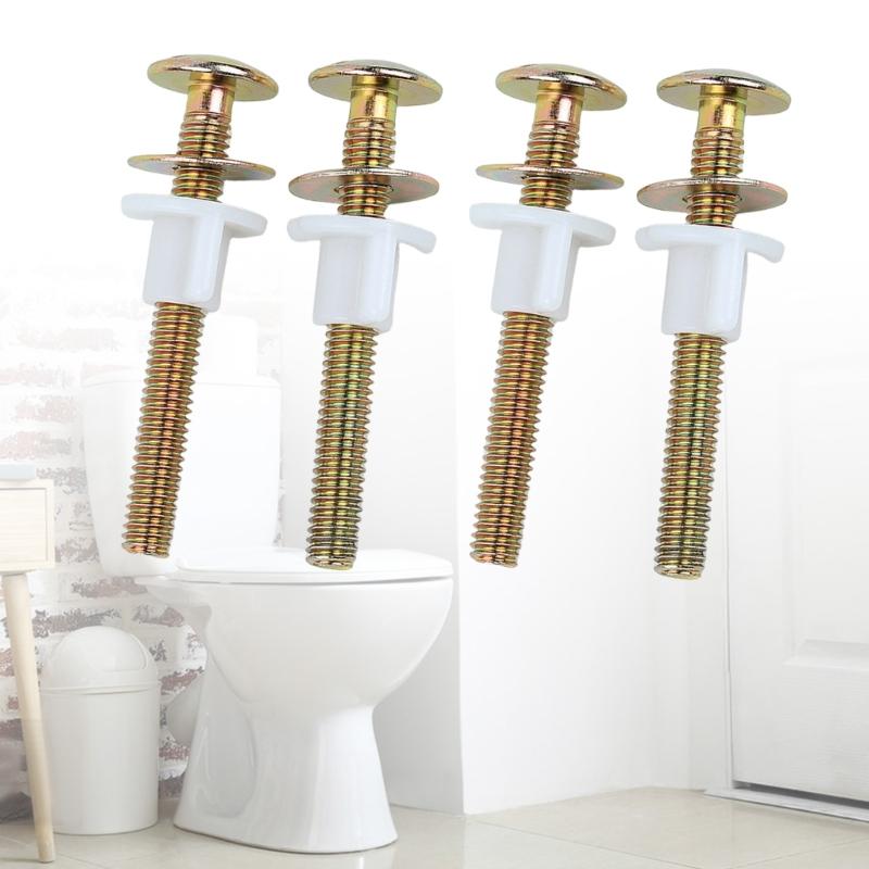 Sada 4 robustních šroubů a matic pro WC sedátko Příslušenství Pohodlné pro snadnou instalaci a prevenci úniků