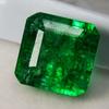 Square Cut CERTIFIED 9 Carat Natural Emerald Green Colombian Loose Gemstone A-3897b