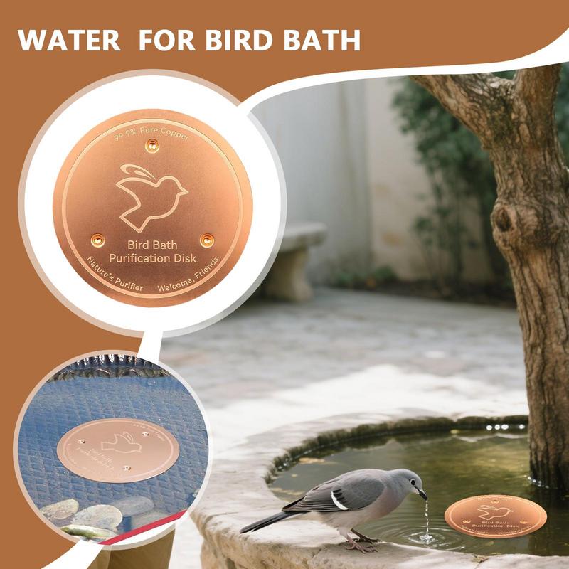 

Bird Bath Disk Metal Cleaner Disks Feeder Accessories Triple-Point Support Purifier Plate For Patio Fountain Garden Bowl Lawn China Mainland