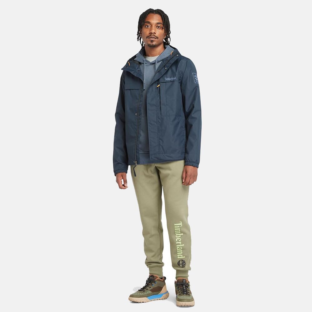 Timberland Men's Benton Water-Resistant Shell Jacket, Dark Sapphire, Size M (TB0A695W4331)