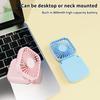 Mini Folding Hanging Neck Fan Foldable Hand-Held Fan Mini Folding Personal Fan, 3 Speeds Usb Charging For Travel Cooling Tool