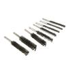 8PCS Pipe Brush 304 Stainless Steel Hex Shank Bore Cleaning Brushes Set for Deburring
