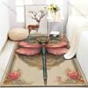 Multiple sizes Dragonfly Art Poster Design Carpet for Living Room Bedroom Sofa Home Decor Rus Non-slip Floor Mat Luxury Gift