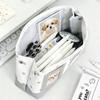 Japanese-Style Star Print Pencil Case Large Capacity Portable Pen Bag Stationery Bag Gift