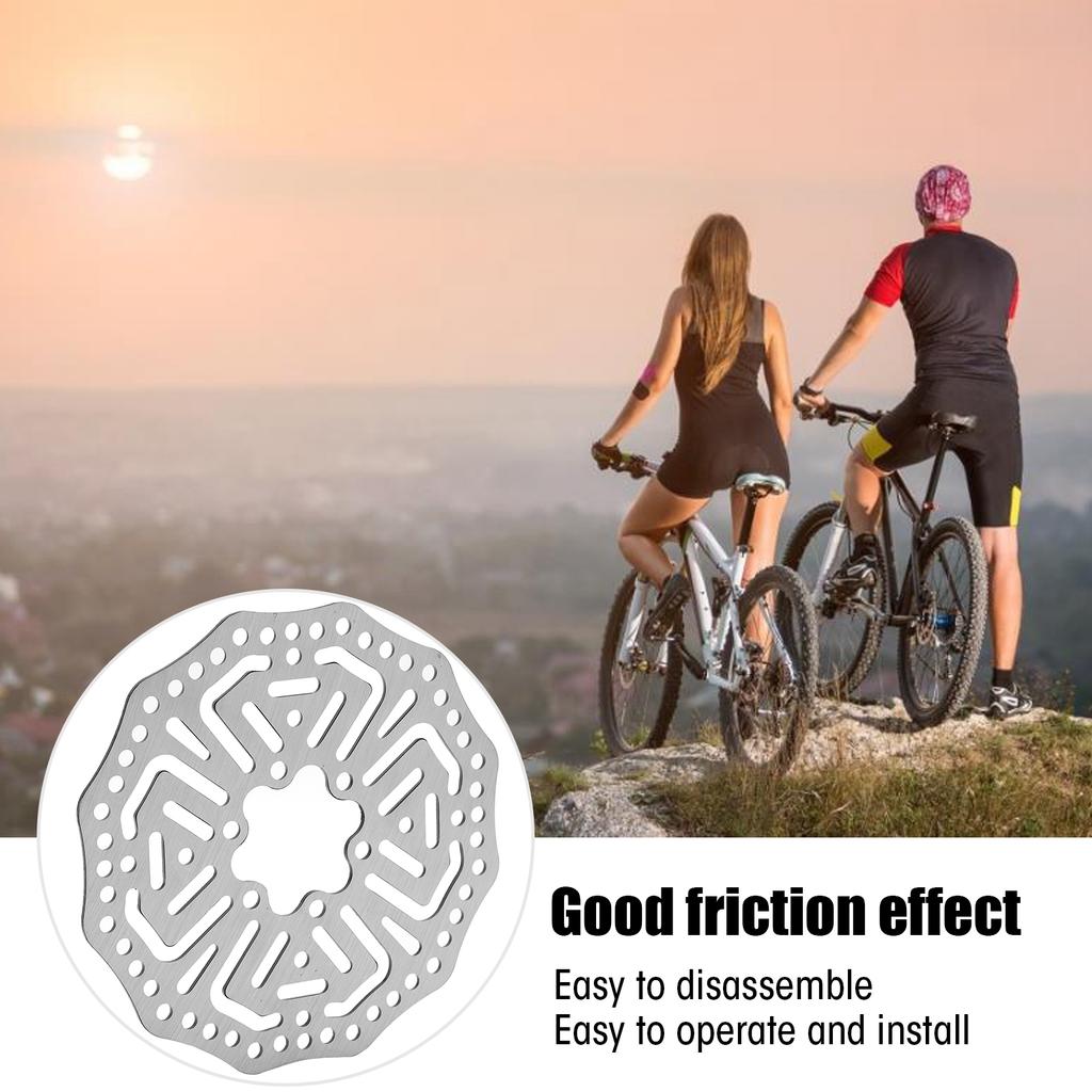 Bicycle Brake Disc Friction Effect Bicycle Disc Brake Rotor 6 Holes 140mm for Mountain Road Bicycle and Other Kinds of Bike
