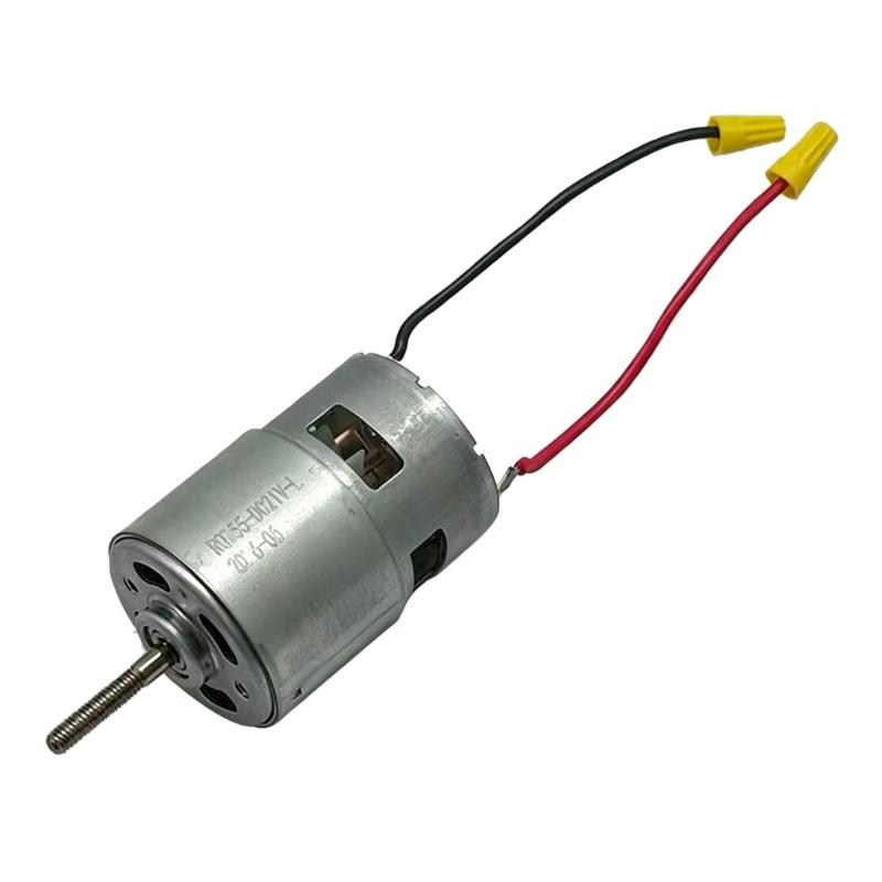755 Motor Replacement Part for Brush Cutter Service, 21V Motor Unit With 99 mm Body and Ready Cable Ends for Cutter Maintenance and Repair Tasks