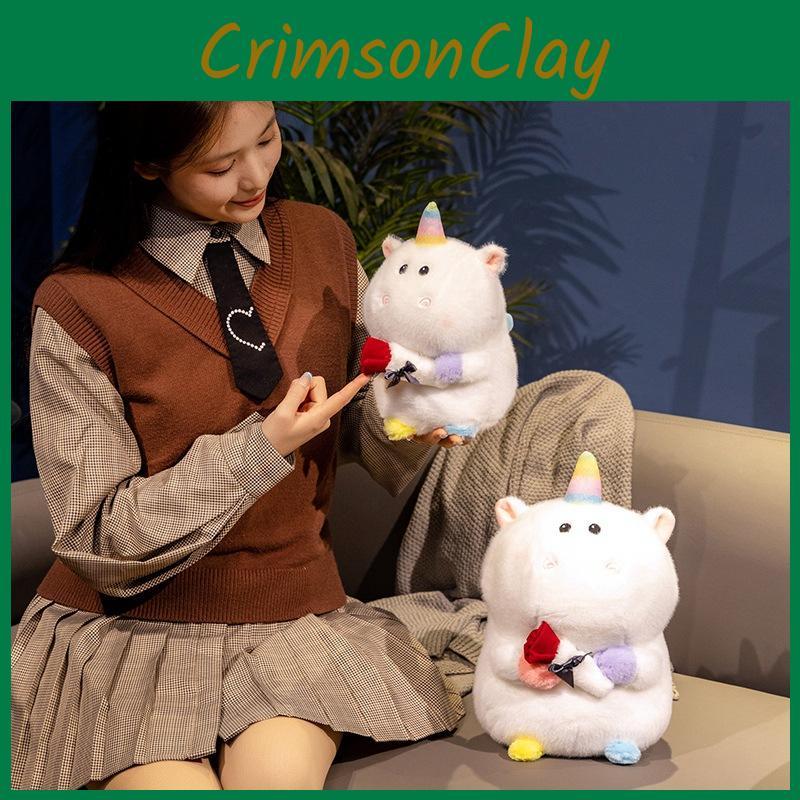 Unicorn Rose Adorable Plush Toy Valentines Day Perfect Gift Doll Ornaments