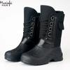 Men's Winter New Plush Thick High Top Outdoor Fishing Hiking Boots Snow Boots Waterproof Anti Slip Cold Resistant Cotton Boots