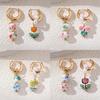 Included Geometric Pearl Drop Earrings For Women With Copper Material And Unique Shape