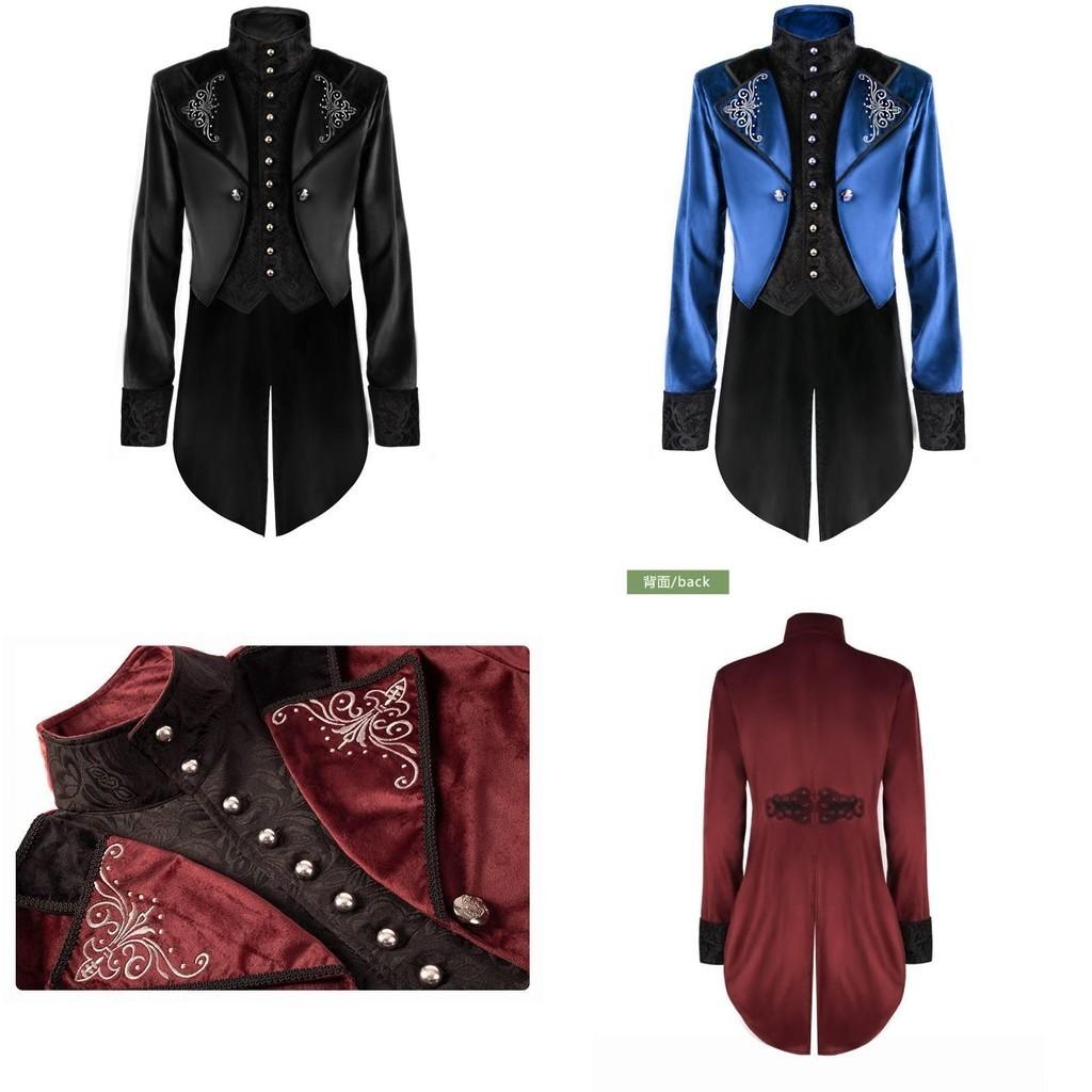 Vintage Court Style Halloween Coat For Men