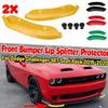 2pcs Front Bumper Lip Protector Cover For Dodge Challenger SRT 2015- Bumper Protector Diffuser Spoiler Splitter Guard