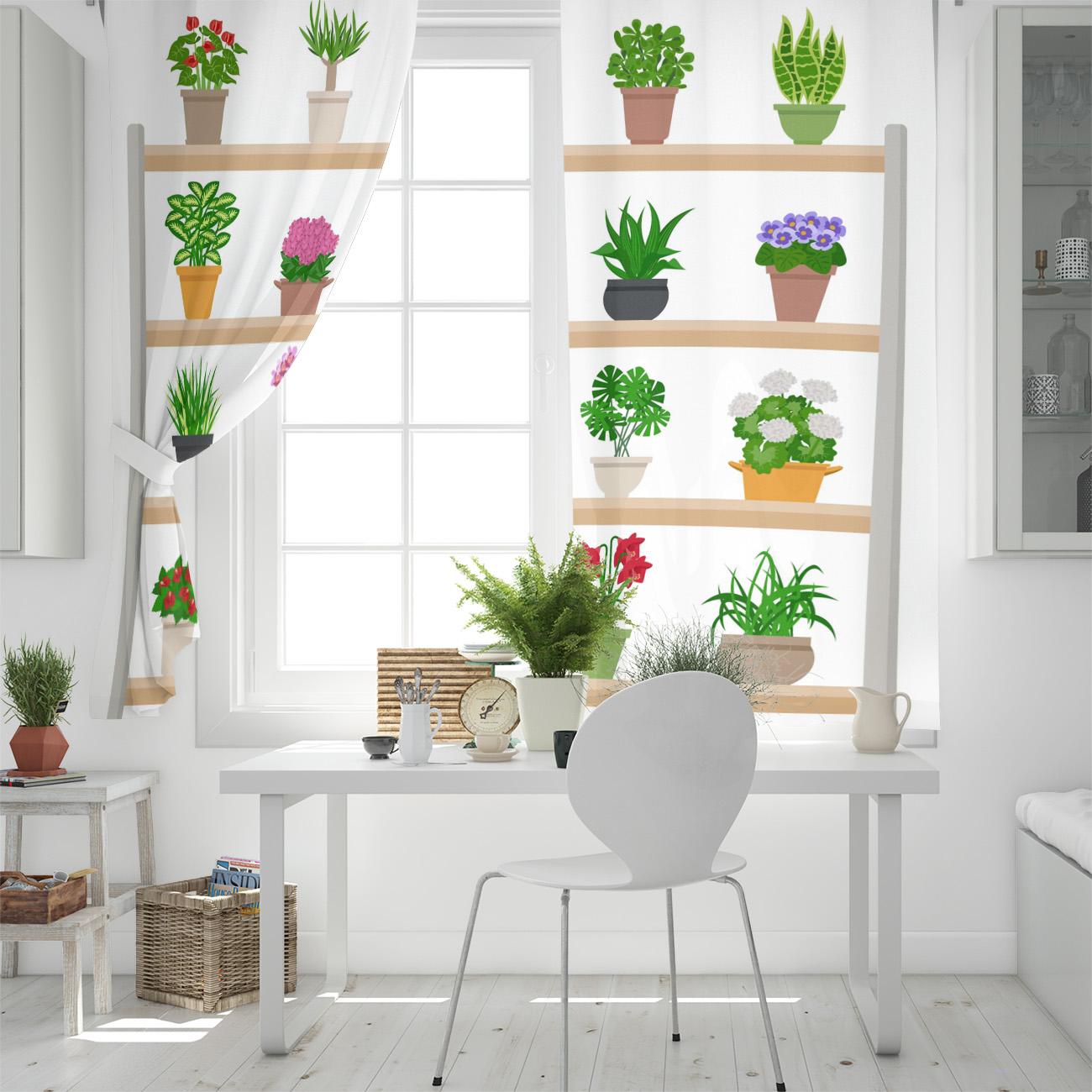 Завод кактус горшок украшения дома шторы товары для дома гостиная спальня занавеска 135W — фото 4