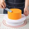 Plastic Cake Turntable White Round Cake Revolving Spinner Stand for Baking Cupcake Cookie Muffin Baking Supplies Accessories