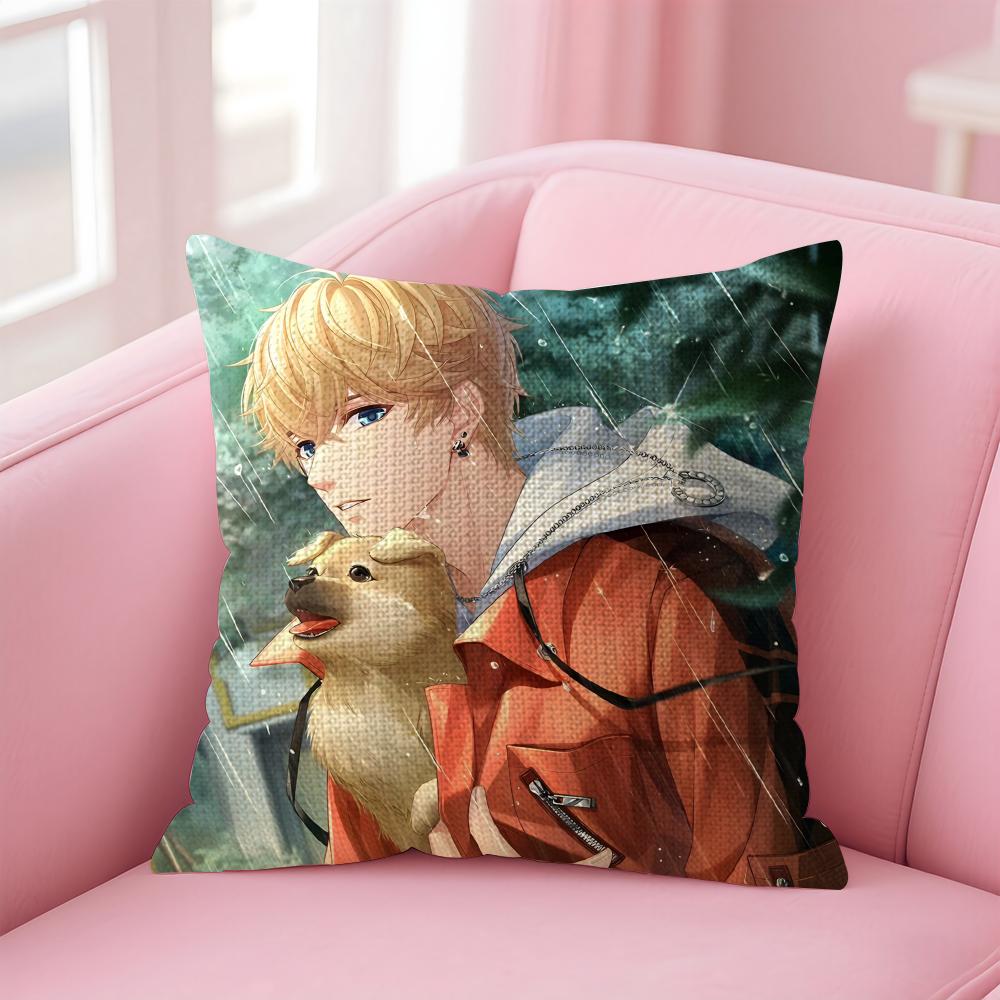 Mr Love Queens Choic Kiro Cushion Cover Natural Linen Pillow Case DoubleSided Print Decorative Sofa Pillowcase Home Decor Gift