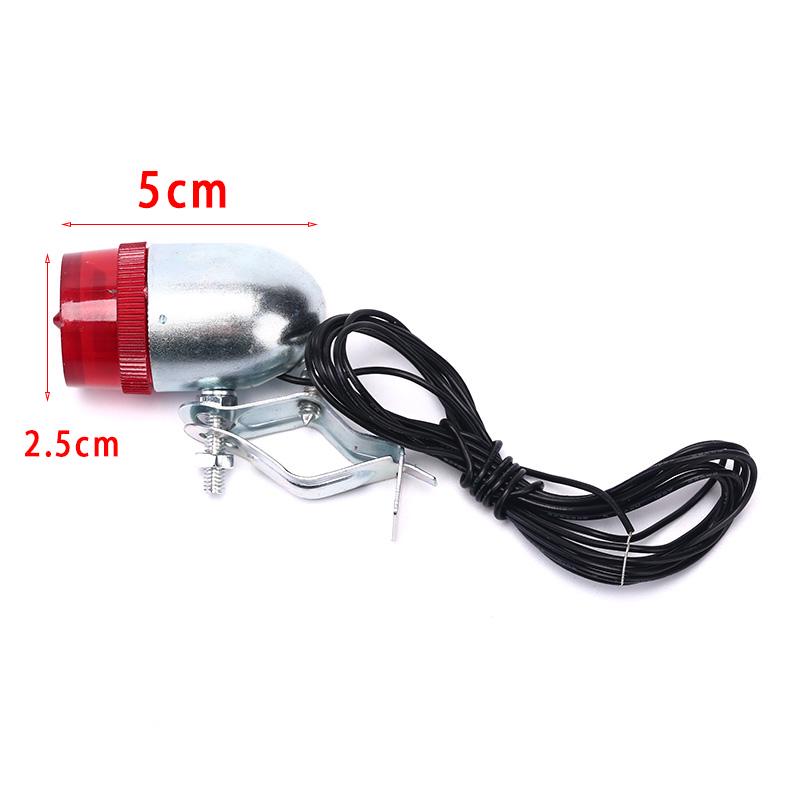 Retro Bicycle Bike Rear LED Indicator Red Light Cable Holder Taillight Lamp RQE