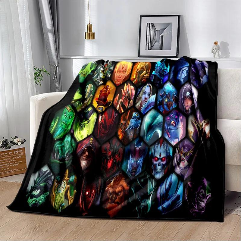 3D Klassiker Spiel Dota2 Gamer Decke, Weiche Wohndecke für Zuhause Schlafzimmer Bett Sofa Picknick Reise Büro Ruhe Abdeckung Decke Kinder