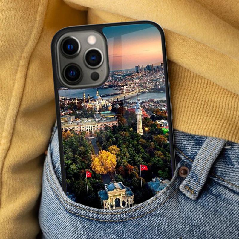 Turkey Istanbul Sceneary Building Soft Phone Case for iPhone 17 Air 16e Pro max 15 Pro 13 14 Plus 11 12 MagSafe Magnetic Coque