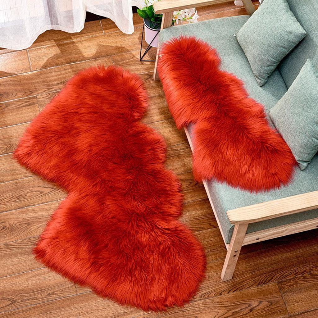 Creative Heart-shaped Plush Carpet, Fashionable European- Floor Mat, Sofa Seat Cushion And Floor Mat.