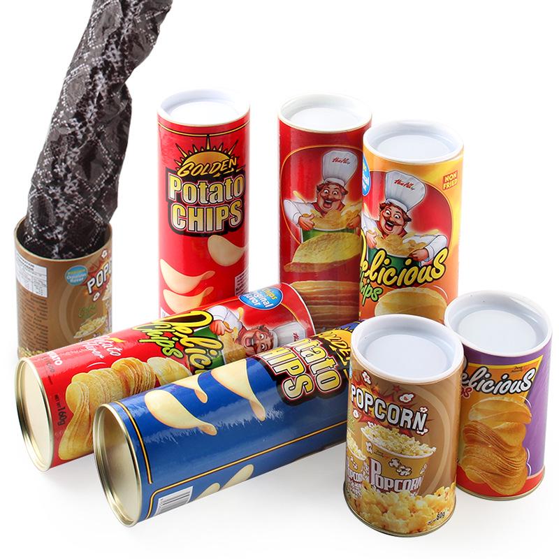 Bouncing Snake in Potato Chip Can - Prank Toy and Party Gift