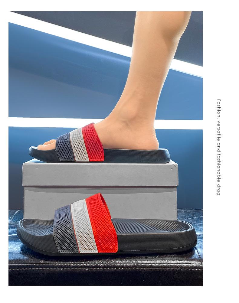 Three Stripes Men's Lightweight Non-Slip Beach Sandals