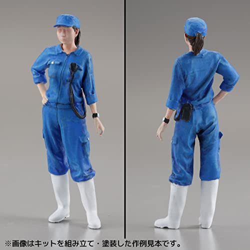 Kaiyodo ART PLA Zookeeper and White Rhino Set, Unpainted and Unassembled Plastic Model Kit AP006