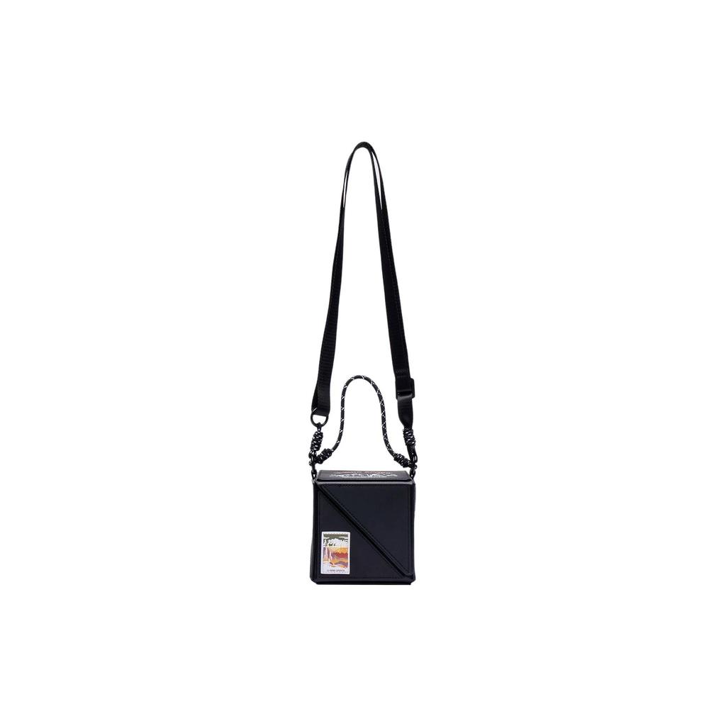 New LiNing Polyurethane Crossbody Bag Regular Unisex Black ABDS122-1