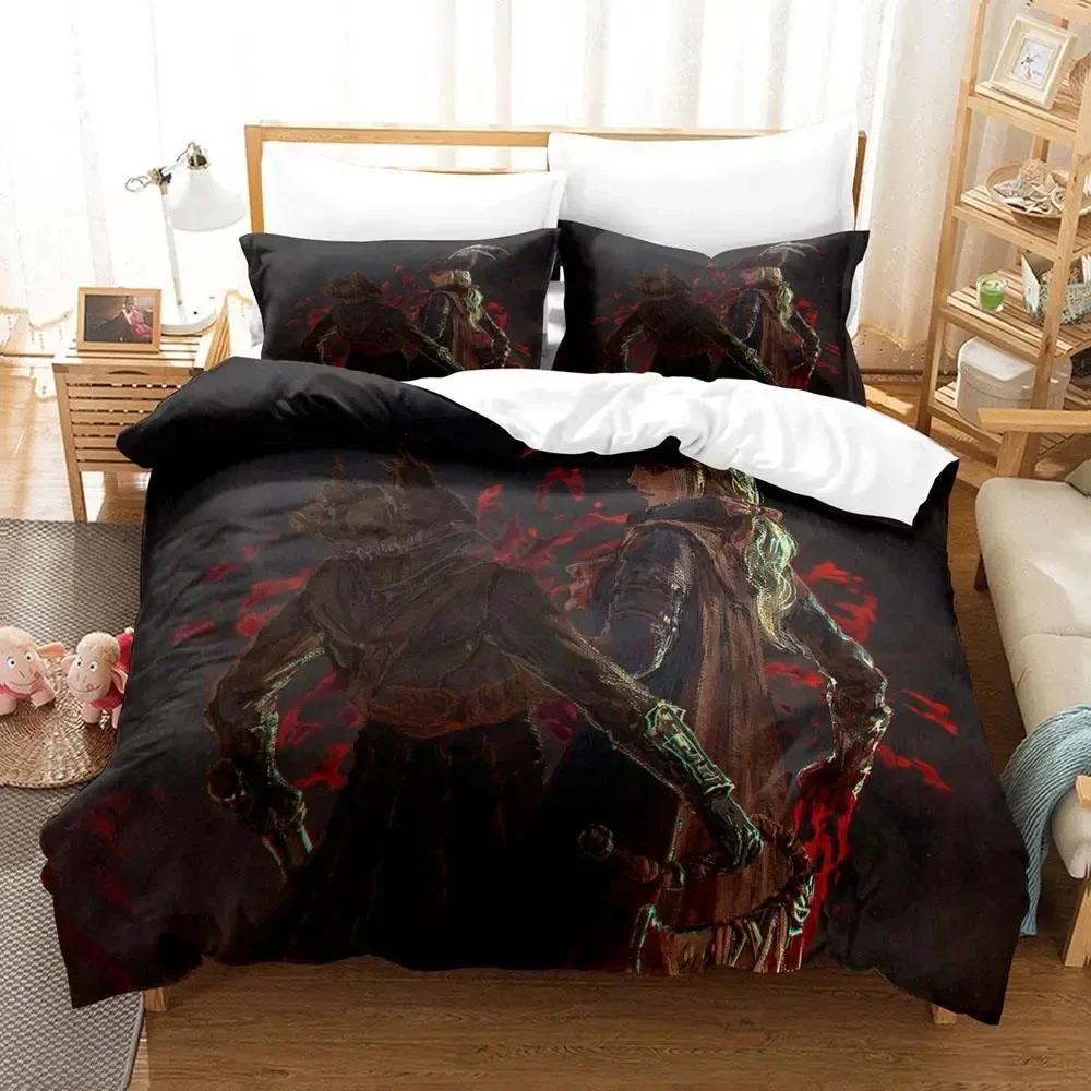 Comforter Game Lady Maria Bloodborne Bedding Set 3D Printed Suitable For Bedroom Kids Home Textile