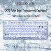 CoolKiller CK75 Polar Bear Tri-Mode Transparent Custom Mechanical Keyboard
