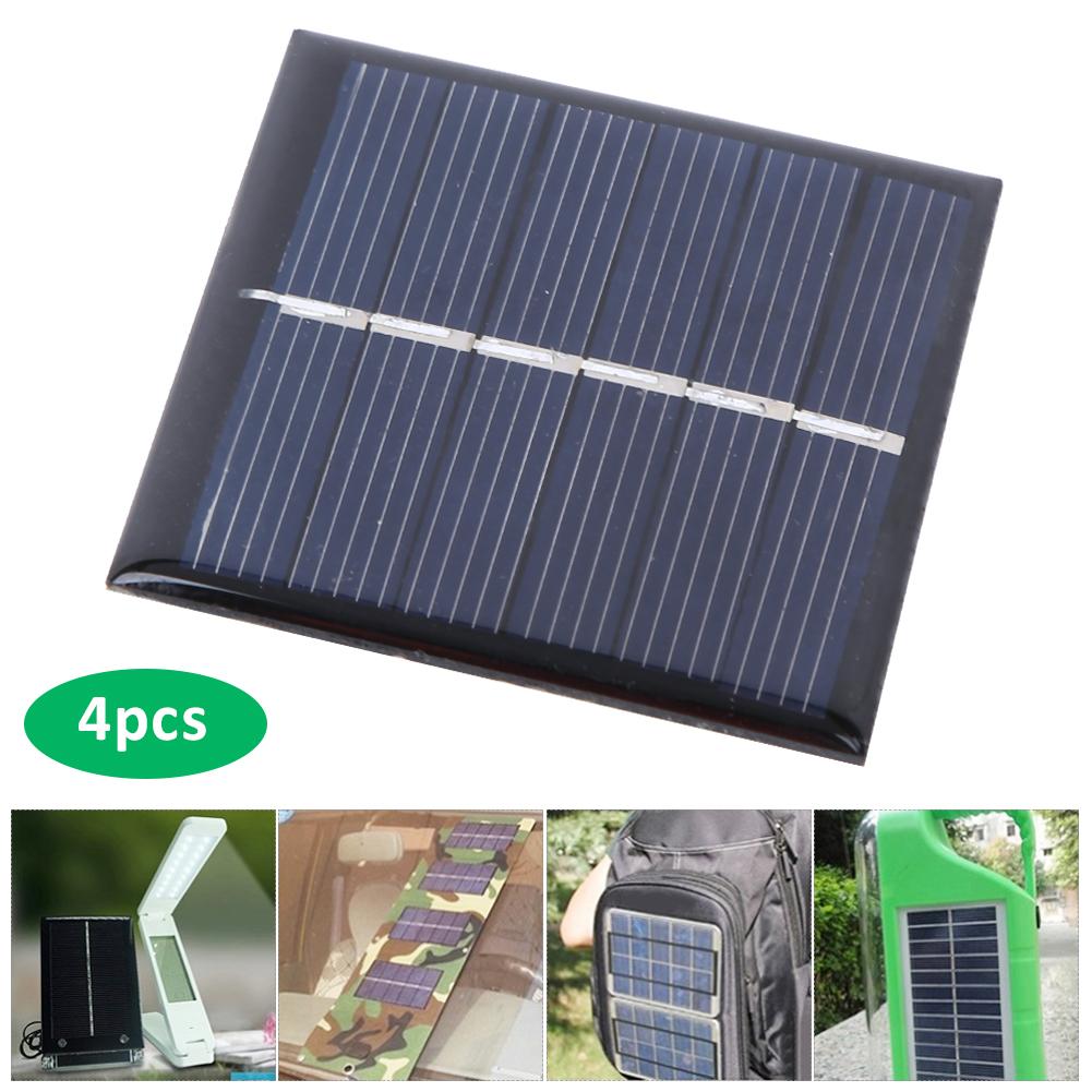 4PCS 3V 168mA Solar Panel DIY Material Outdoor Emergency Charger Portable Power Supply