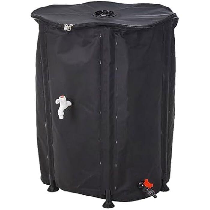 Réservoir d'eau pliable - Daniel James - 500 litres - Robinet - Couvercle - Connecteur tuyau arrosage