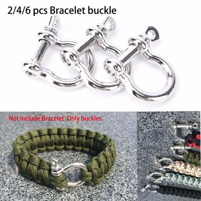 Pin Survival Rope Paracords Bracelet Buckles Paracord Bracelets Accessories O-Shaped Shackle Buckle