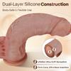 10.62-Inch Realistic Foreskin Dildo, Soft Liquid Silicone Penis with Natural Curve, Lifelike Veins, Strong Suction Cup, Anal & G-Spot Adult Toy