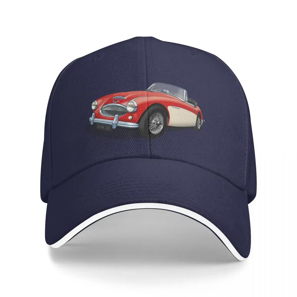 Austin Healey 3000 Mk3 in Tartan Red and white Baseball Cap Thermal Visor Beach Bag Mountaineering Anime Caps For Women Unisex's