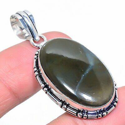 

Natural Winsome Mud Crack Jasper Gemstone 925 Sterling Silver Pendant 1.89 S6y84