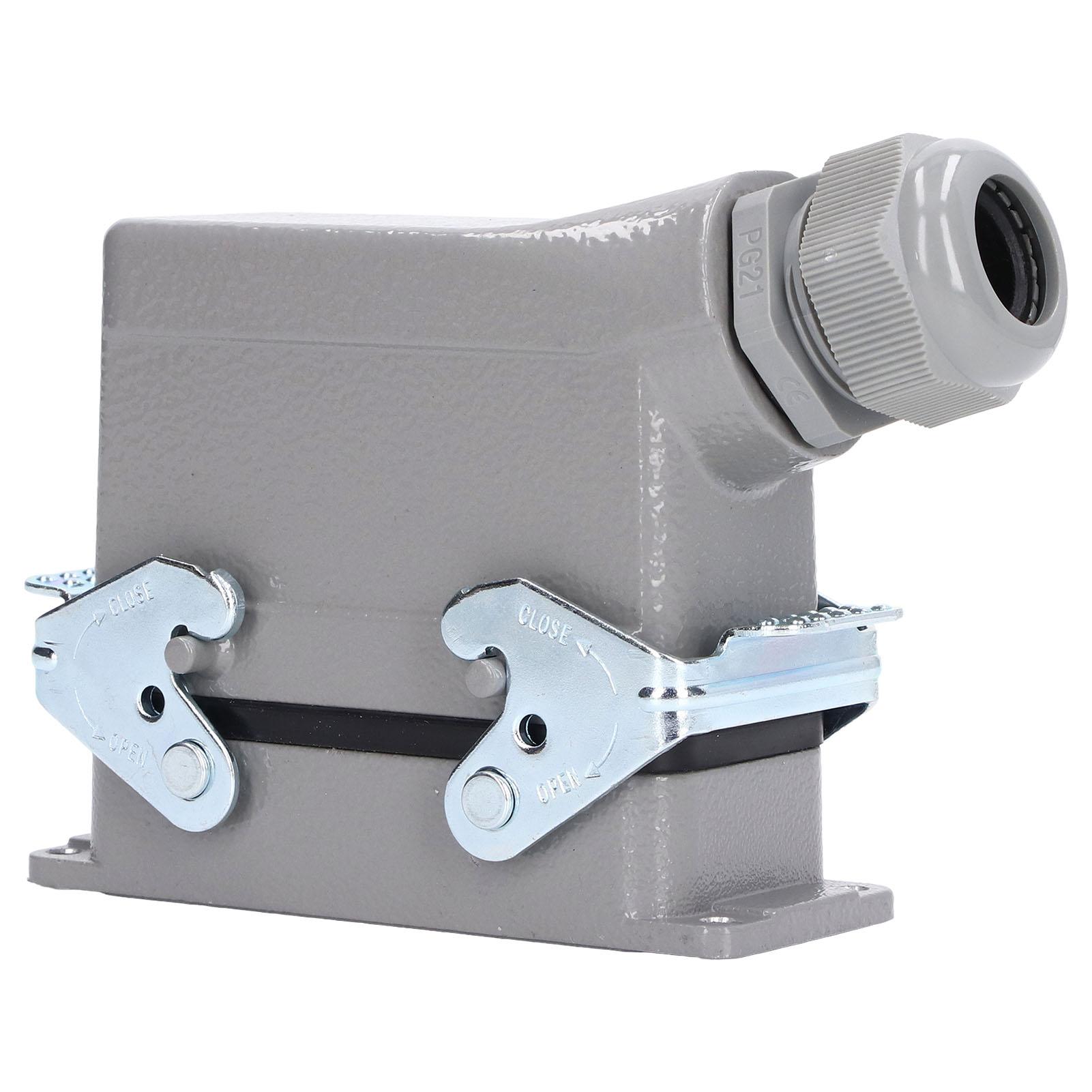 

Heavy Duty Connector Rectangular Cast Aluminum Alloy Waterproof Connector Plug Kit 16A 500V