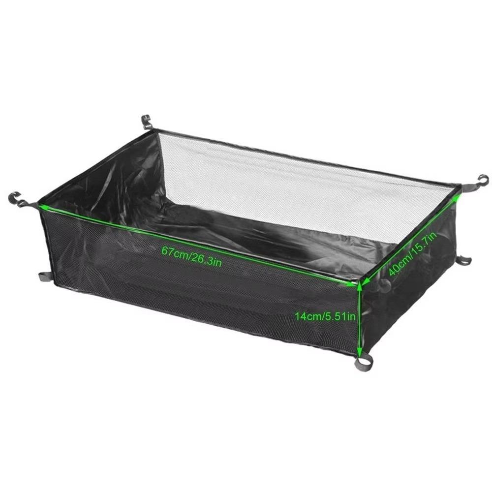 Outdoor Under Table Organizer Rack Foldable Picnic Table Net Bag Hanging Basket Camping Picnic Use