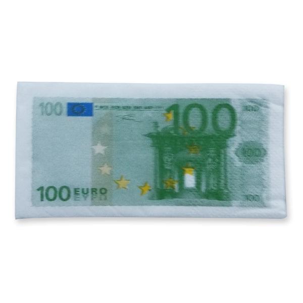 

Paper tissues printed with 100 euro banknotes