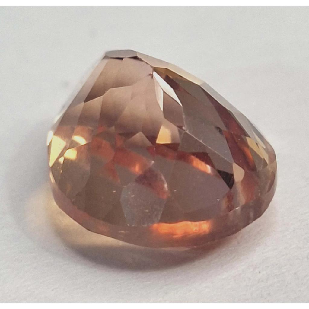 Natural Padparadscha Sapphire 8-10 Ct Pear Cut Certified Fabulous Gemstone