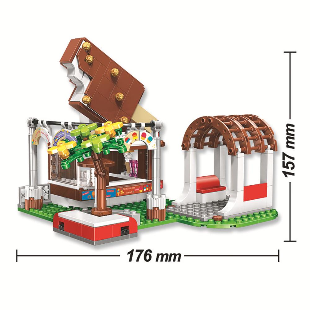 Buy Chocolate Ice Cream House Building Blocks Model Good Friends Series