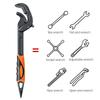 Wrench High Carbon Steel Multi Functional Adjustable Self Locking Ratchet Open End Wrench Manual Repair Tool