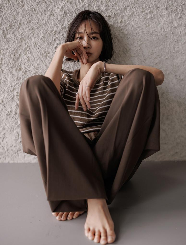 Memua Summer Maxi Wide Slacks (Brown)