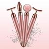 4-in-1 Pulse Facial Massager, Electric Jade Roller Face Massager For Forehead, Cheek, Neck, Eyes, Nose