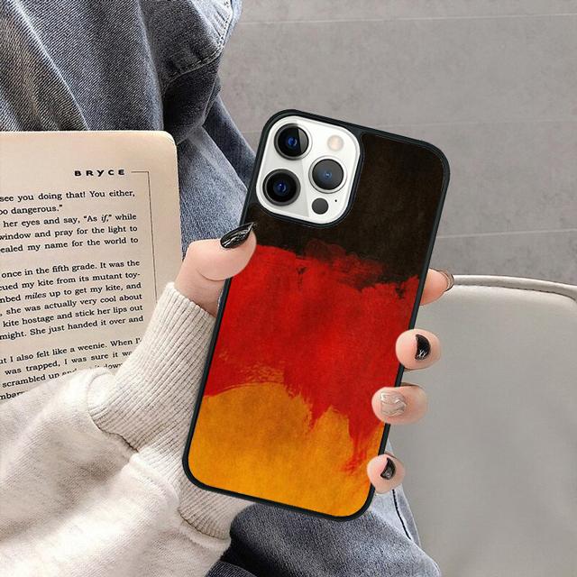 Germany Flag Banner Phone Case Cover for iPhone 17 Air 16 16e 15 13 14 11 12 Pro Max Max Plus coque fundas Shell