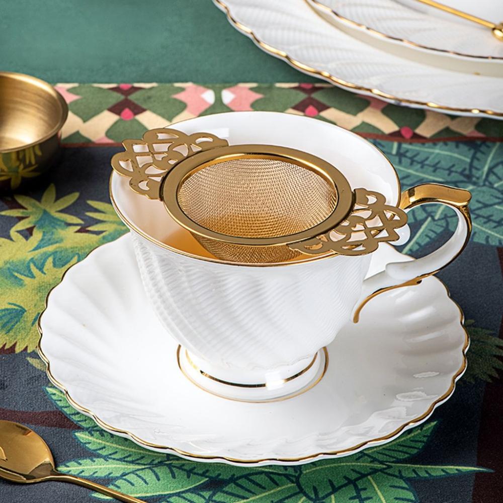 

for Loose Tea Double Ear Teaware Wing Handles Tea Infuser Tea Strainers Tea Filters Kitchen Gadgets срібний