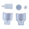 6Pcs Resin Molds for Perfume Bottle,Silicone Resin Casting Molds with Stopper Epoxy Molds Kit for DIY Perfume Bottles