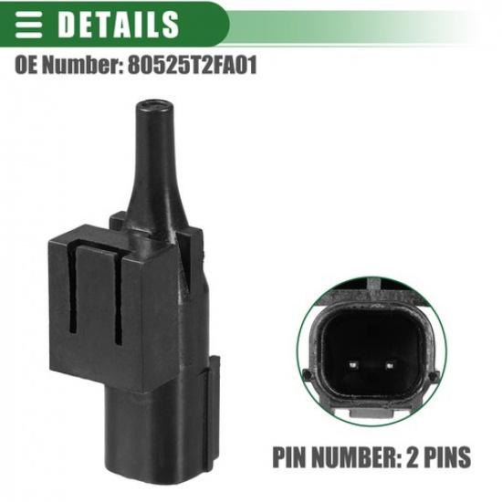 Pack(1) Outside Ambient Air Temperature Sensor Black For Honda Pilot 2016-